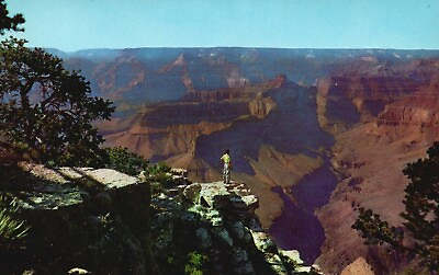 #ad Postcard AZ Grand Canyon National Park Pima Point Fred Harvey Vintage PC G2350 $2.00