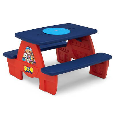#ad PAW Patrol Picnic Table with Cupholders amp; Block Baseplate $32.99