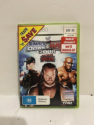 #ad WWE Smackdown vs RAW 2008 Xbox 360 Game Manual PAL John Cena amp; ECW AU $12.50