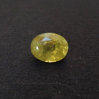 #ad 6.7Ct 11.7x9.3x7.4 MM Natural Faceted Yellow Chrysoberyl Cut Oval Shape Gemstone $33.74