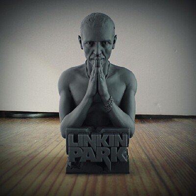#ad Linkin Park Chester Bennington Unpainted Figure Blank Kit Model GK 30cm Hot Toy $133.40