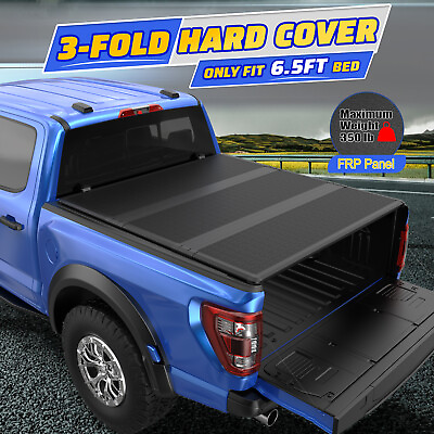 #ad 6.5FT Fiberglass 3 Fold Hard Tonneau Cover For 2016 2024 Nissan Titan Truck Bed $402.80