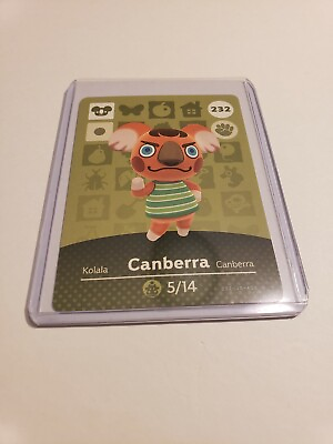 #ad Canberra # 232 Animal Crossing Amiibo Card Horizon Series 3 MINT NEVER SCANNED $2.58