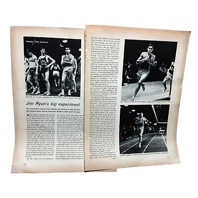 #ad JIM RYUN Madison Square Garden 1968 Sports Illustrated Feature from mag $5.99