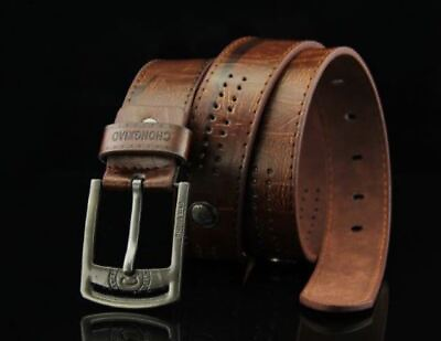 #ad Men#x27;s Genuine Cowhide Leather Belt $17.00