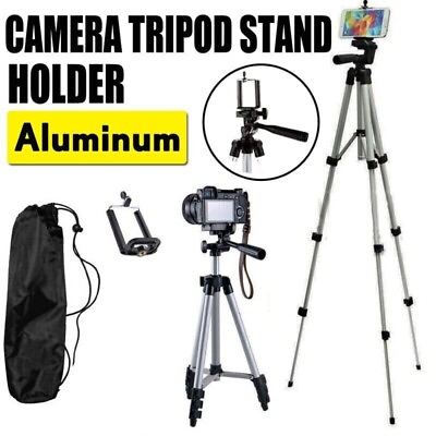 #ad Professional Camera Phone Holder Tripod Stand for Smartphone iPhone Samsung Bag $10.35