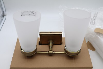 #ad Pottery Barn Pearson Double Bath Sconce Tumbled Brass 899438 $104.99