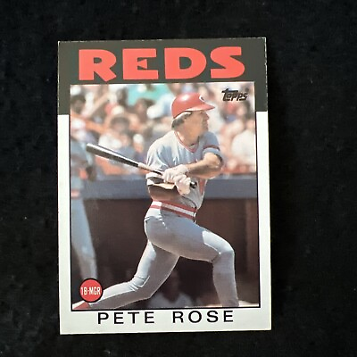 #ad 1986 Topps Pete Rose #1 Cincinnati Reds $1.99