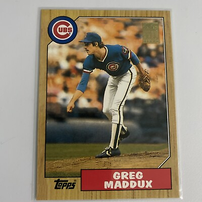 #ad 1987 Topps Traded Greg Maddux RC gold topps 50 years #70T $40.00