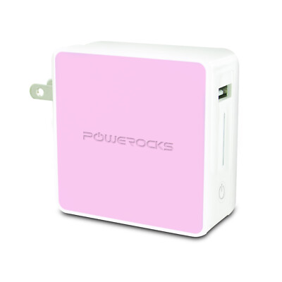 #ad POWEROCKS Tetris 3000mAh Power Bank Extended Battery Portable Charger Pink $6.99