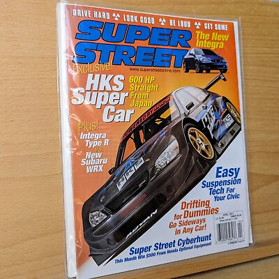 #ad Super Street Magazine April 2001 Japanese HKS Super Car MINT No Label $49.99