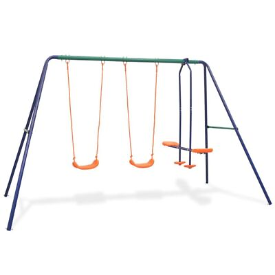 Swing Set Kids Playground Outdoor Playset Quality Heavy Duty Steel Frame $141.70