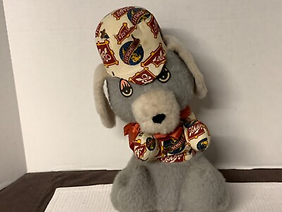 #ad Schlitz Beer Stuffed Grey Dog Plush 15quot; Collectible Mascot Advertising Promotion $15.24
