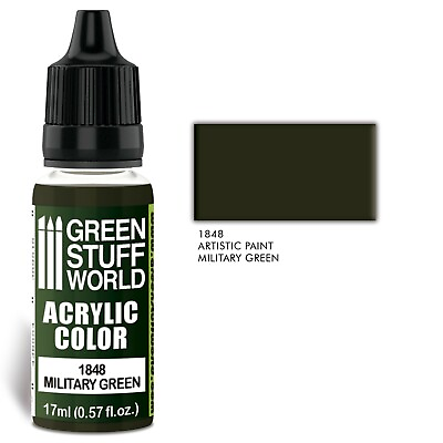 #ad Acrylic Color MILITARY GREEN Brush and Airbrush Acrylic Paint Warhammer 40K $3.40