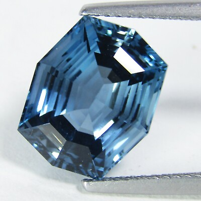 #ad 7.70Cts Glorious Natural London Blue Topaz Cushion Custom Cut Collection Gem VOD $79.99