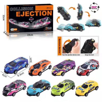 #ad 8Pcs Stunt Toy Car Kids Alloy Pull Back Car Jumping Stunt Cars Kids Xmas Gift $11.99