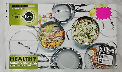 #ad the original green pan 13 PIECE SET $399.99