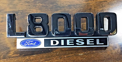 #ad L8000 Ford Diesel Truck Side Chrome Emblem Badge Name Plate E7HT 16A636 AA $42.99