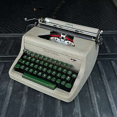 #ad 1950s Royal Companion Portable Typewriter in Working Condition With Case $225.00