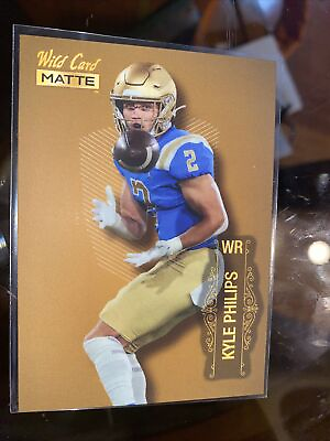 #ad Kyle Philips 2022 Wild Card Matte #MB 77 Gold RC UCLA Tennessee Titans Hot $2.99