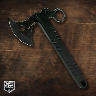 #ad 10quot; TOMAHAWK Tactical Hunting THROWING AXE BATTLE HATCHET Camping Survival Black $19.99