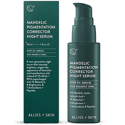 #ad Allies of Skin Mandelic Pigmentation Corrector Night Serum Step 3 1 OZ $39.95