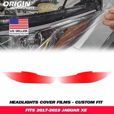 #ad PreCut Headlights Protection Clear Covers Bra Film Kit PPF Fits 2017 2019 XE $44.99