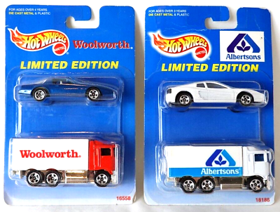 #ad VTG 97 Albertsons Hot Wheels 96 Woolworth Firebird Limited Edition $17.05