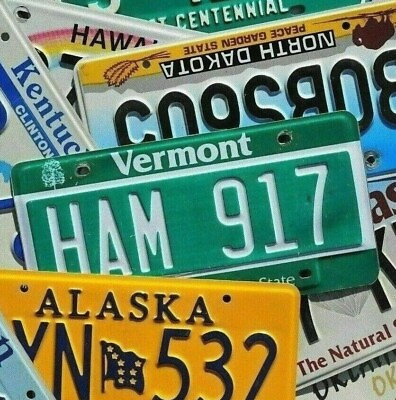 Authentic License Plate ALL 50 STATES Territories NICE License Plates Lot $17.99