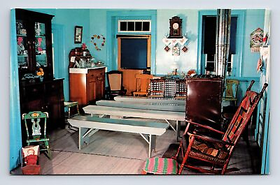 #ad Interior Amish Farm House Front Room Lancaster Pennsylvania PA Postcard $2.39