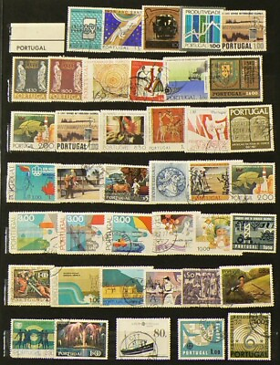 #ad Portugal amp; Colonies Lot of Over 400 Cancelled Stamps Hinged #10746z C $32.95