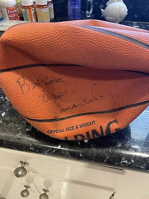 #ad Lakers James Worthy Signed Official Game Basketball David Stern Spalding NBA $200.00