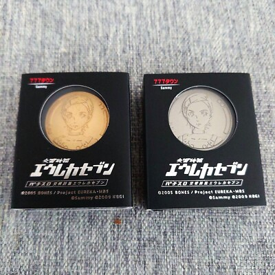 #ad Eureka Seven 777 Town Coin Campaign Prize Medal Sammy Gold Silver SET Toy $119.99
