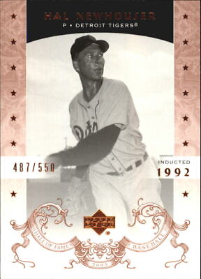 #ad 2005 Upper Deck Hall of Fame Baseball Card #33 Hal Newhouser 550 $2.40