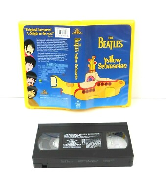 #ad The Beatles: Yellow Submarine Movie Musical Yellow Clamshell VHS 1999 $9.99