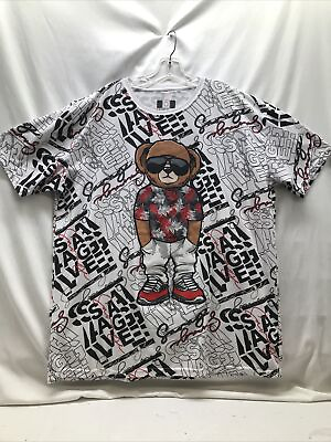 #ad Hustle By Bailey Apparel Savage Bear Men’s 3XL Print All Over $15.00