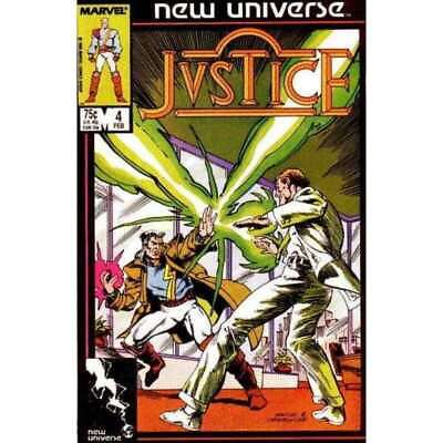 #ad Justice 1986 series #4 in Near Mint minus condition. Marvel comics l $2.29