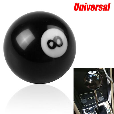#ad 8 Eight Billiard Ball Car Gear Shift Knob Shifter Lever Universal Black White $19.99