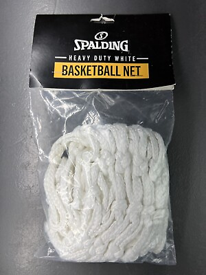 #ad #ad Spalding Heavy Duty Indoor Outdoor Basketball Net White NEW Sealed $10.00