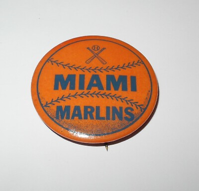 #ad RARE 1956 Baseball Miami Marlins International Minor League Pin Satchel Paige $49.95