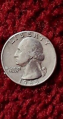 #ad Rare 1965 Quarter No Mint Mark Edge Error With Rim Lining Letter Error... $1499.00