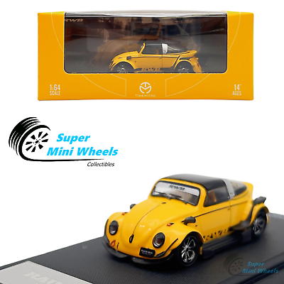 #ad #ad Time Micro 1:64 RWB VW Beetle Yellow Diecast Model $19.99