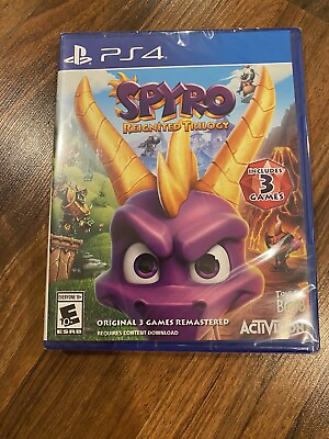 #ad Spyro Reignited Trilogy Remastered PlayStation 4 PS4 New Factory Sealed $15.95
