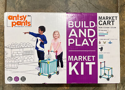 #ad Antsy Pants Build And Play Market Cart Kit 30 Pc NIB NEW Kids Children Toy $9.99