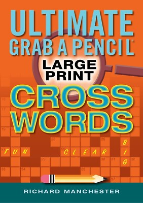 #ad Ultimate Grab A Pencil Large Print Crosswords Paperback – Large Print2022 by... $13.96