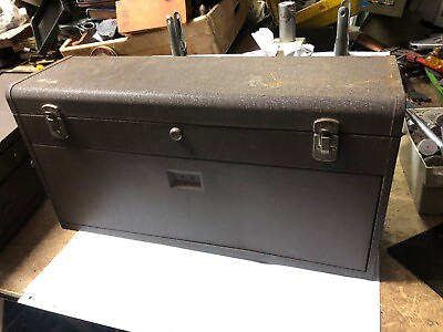#ad MACHINIST TOOLS LATHE MILL Kennedy Machinist Tool Box with Key BsmT $189.99