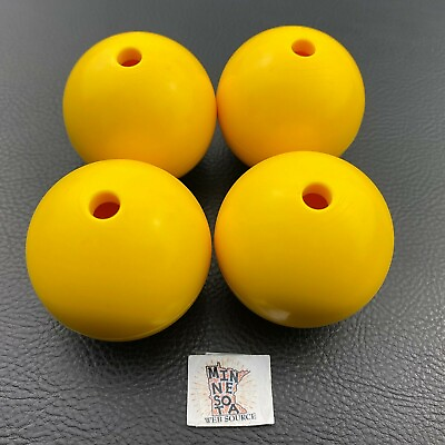 #ad 4 NEW Knex Balls Yellow Big Ball Factory K#x27;NEX Replacement Parts 45mm $27.95