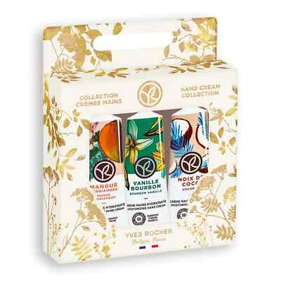 #ad Yves Rocher Hand Cream Set Coconut Mango Coriander Bourbon Vanilla 1 fl.oz. $29.99