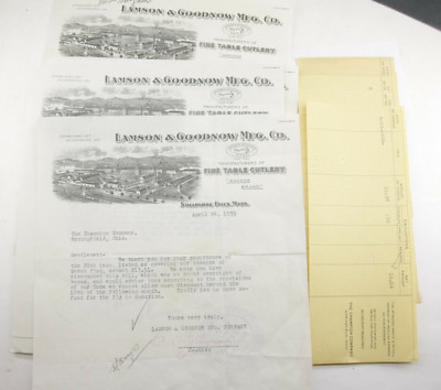 #ad 1935 Lamson Goodnow Letters The Champion Co Springfield OH Check Ephemera P761J $19.95