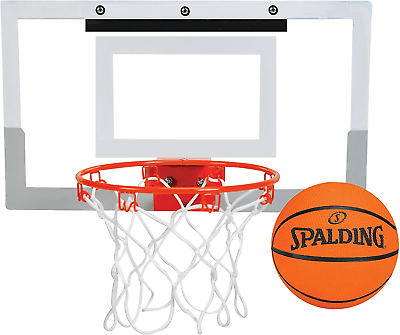 Spalding NBA Slam Jam Over The Door Mini Basketball Hoop Basketball Equipment $28.99